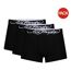 Lot De 3  Boxers Motif/style Uni Homme Noir Ed Hardy-1
