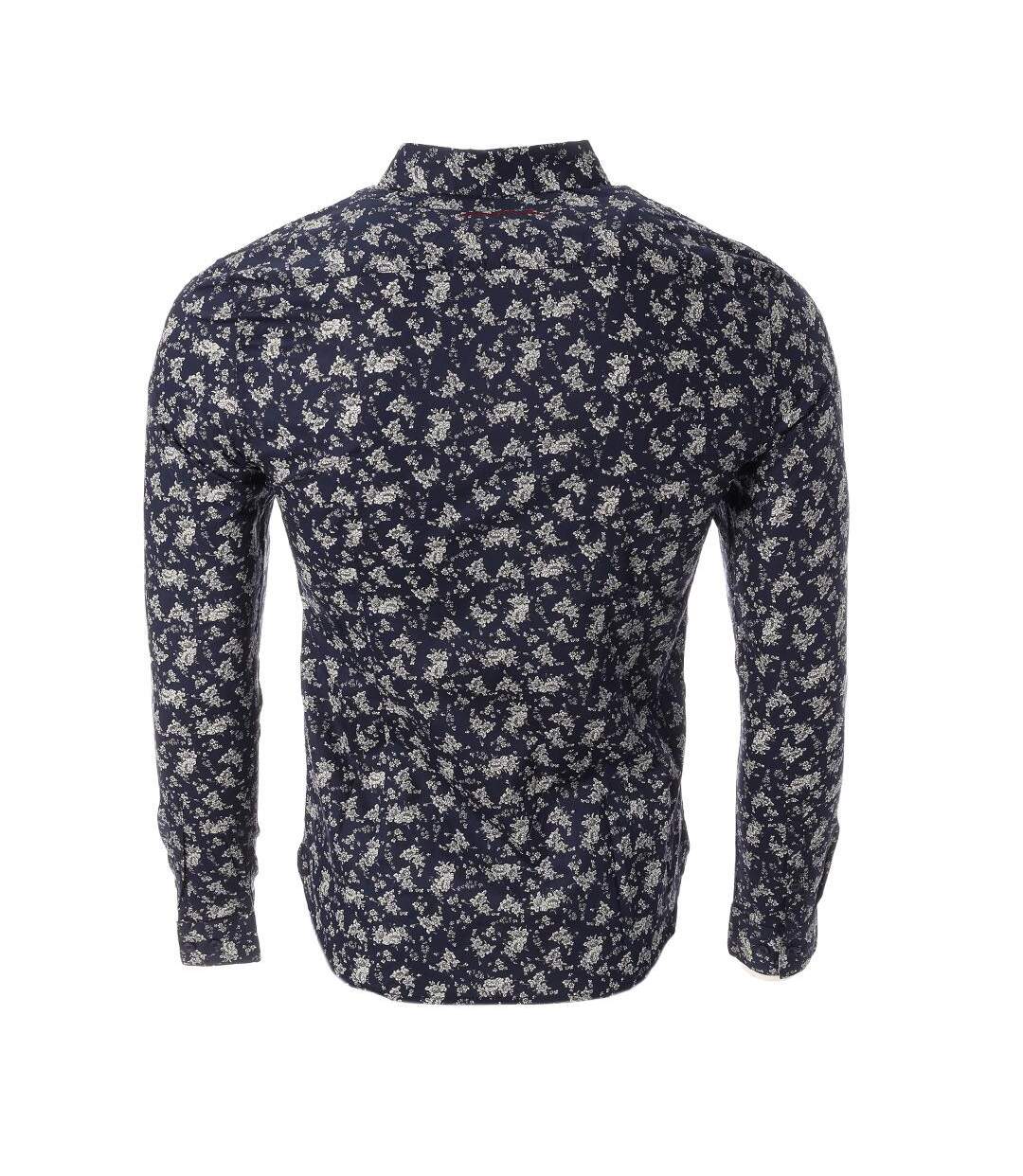 Chemises marine/blanc à motifs homme teddy smith carton - m-2