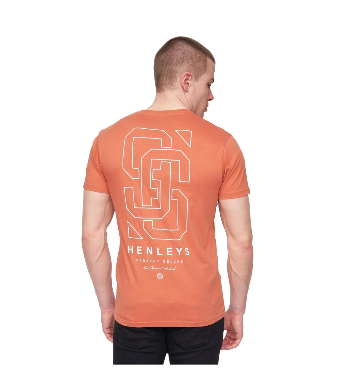 T-shirt ninesix homme rouge orangé Henleys