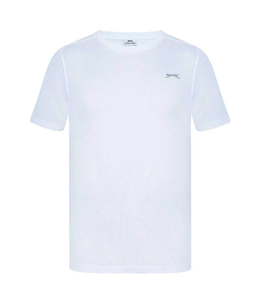 T-shirt Motif/style Logo 3d Homme Blanc Slazenger-1
