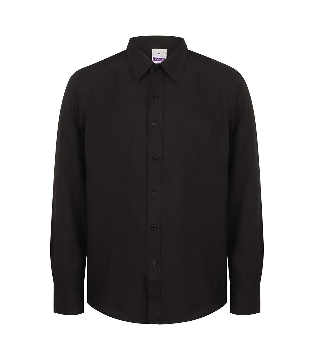 Chemise de travail hommes noir Henbury