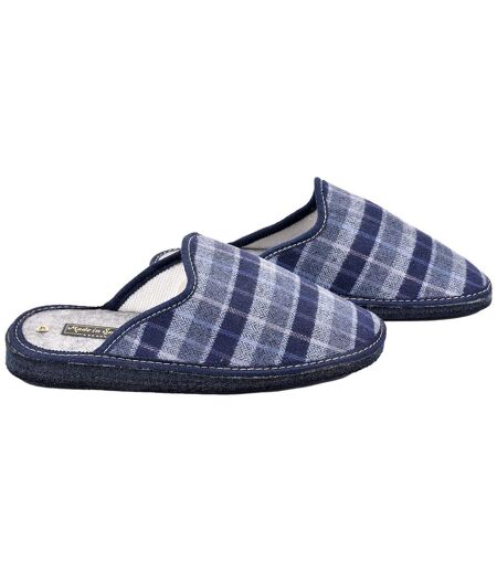 Pantoufle HOMME Mule JACQUARD PULIDINES BLEU