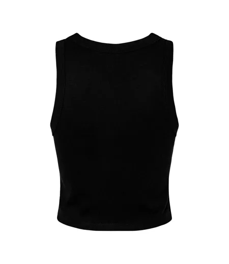Womens/ladies Tank Top Solid Black Blend Bella + Canvas