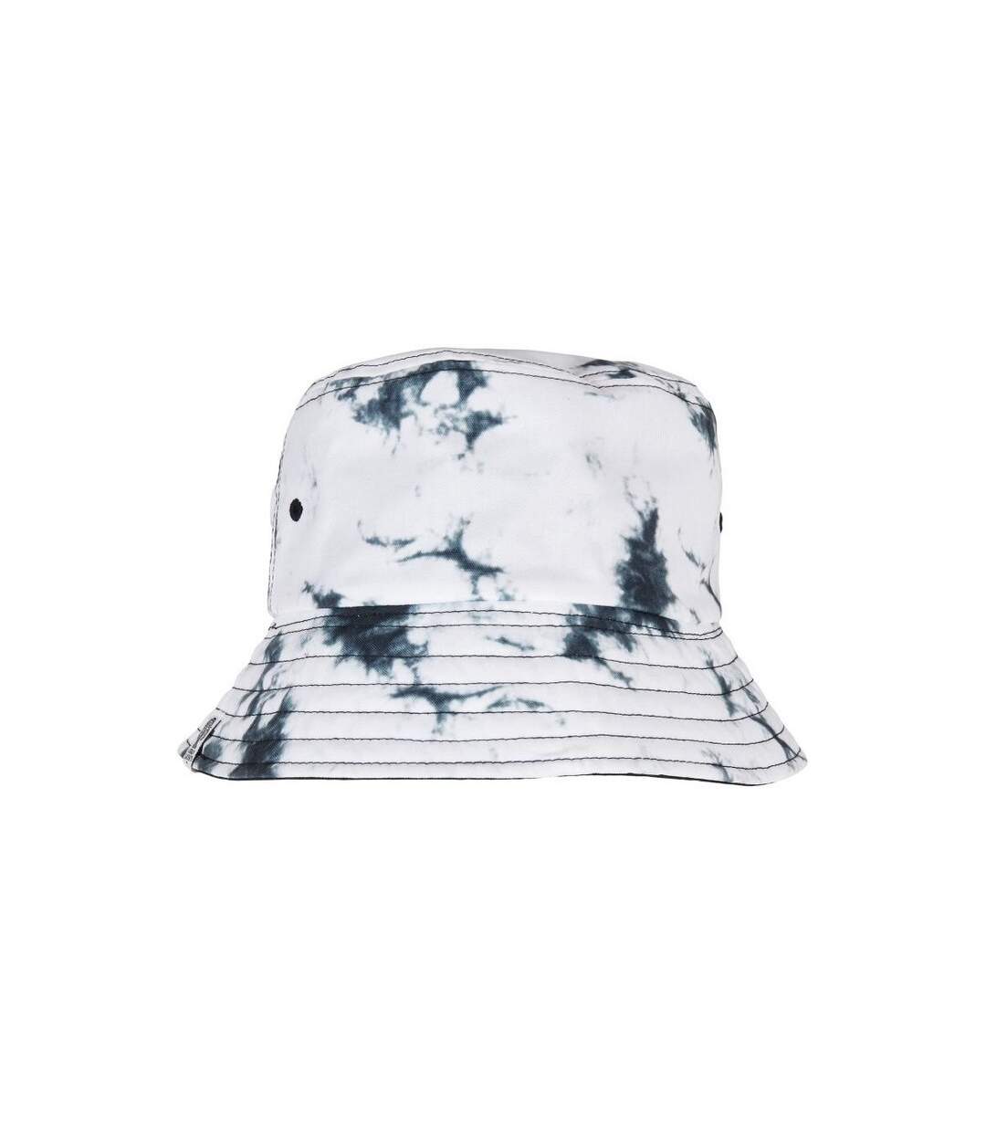 Unisex adult flexfit batik dye reversible bucket hat black/white Yupoong-4