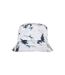 Unisex adult flexfit batik dye reversible bucket hat black/white Yupoong-4