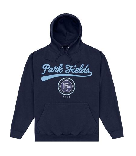 Park Fields Unisex Adult Script Hoodie (Navy Blue)