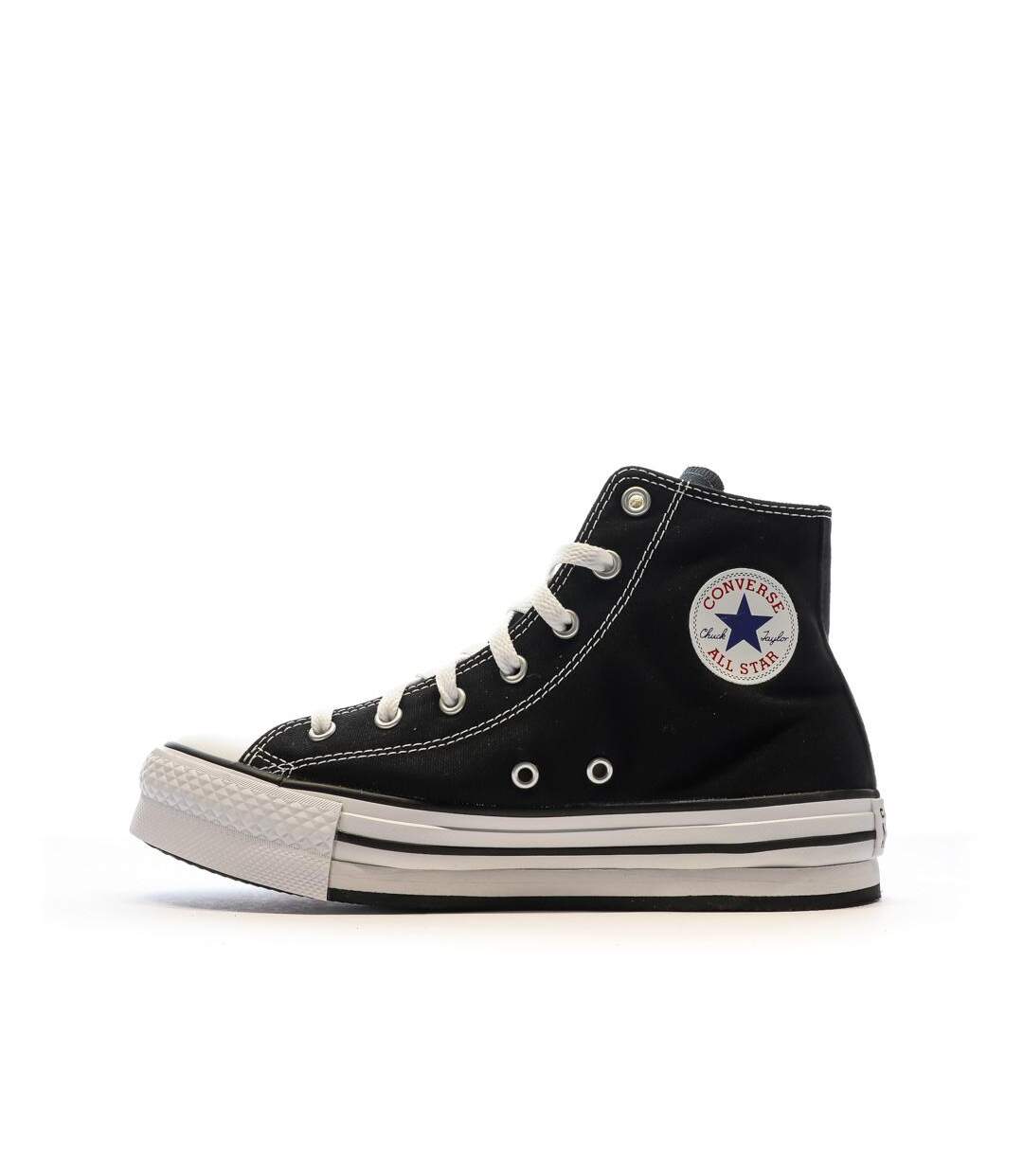 All star baskets montantes noires femme converse-1