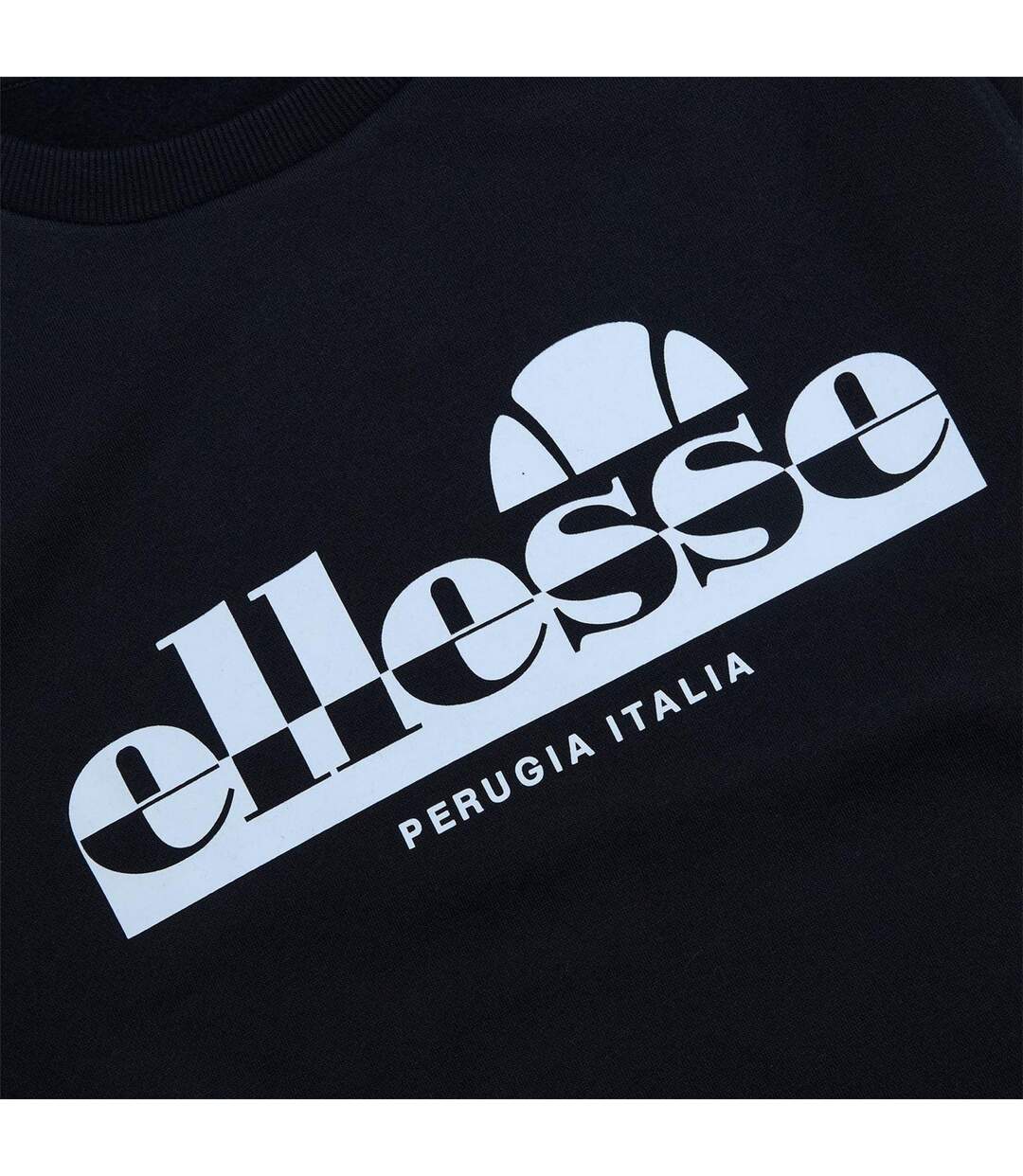 Mens Casual Sweatshirt Black Ellesse-3