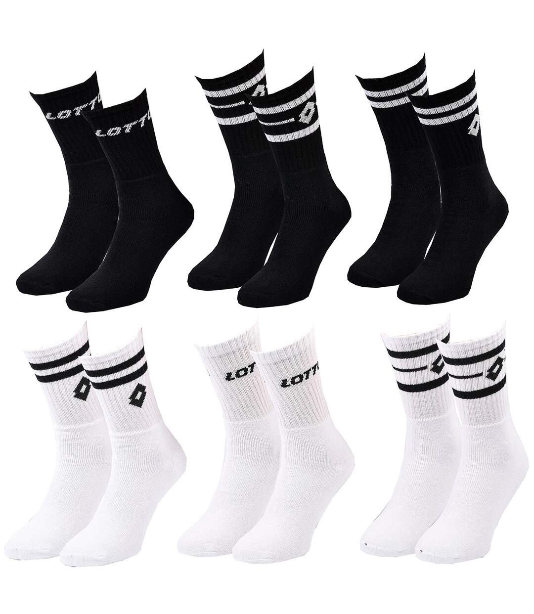 Chaussettes Homme LOTTO Pack de 6 paires TENNIS 2414