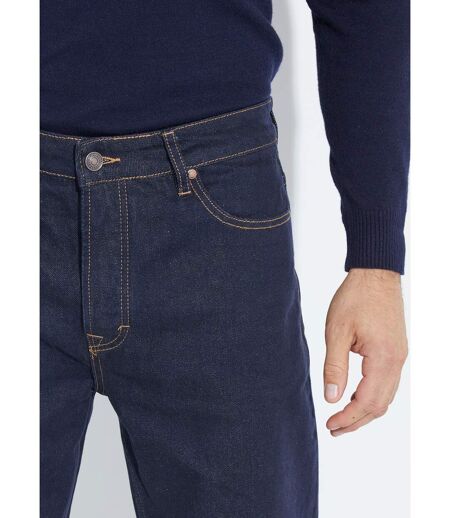 Jean denim 5 poches bas resserré, brut
