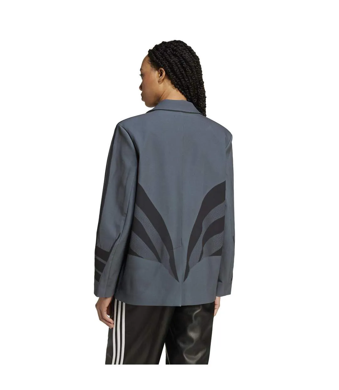 Womens/ladies Atlanta Long-sleeved Blazer Carbon Adidas-3