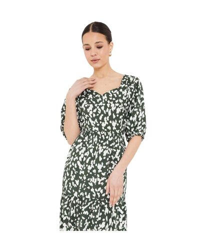 Robe mi-longue femme vert kaki Dorothy Perkins