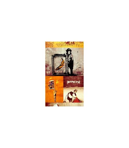 Papier Peint Collage - Banksy 50x1000cm