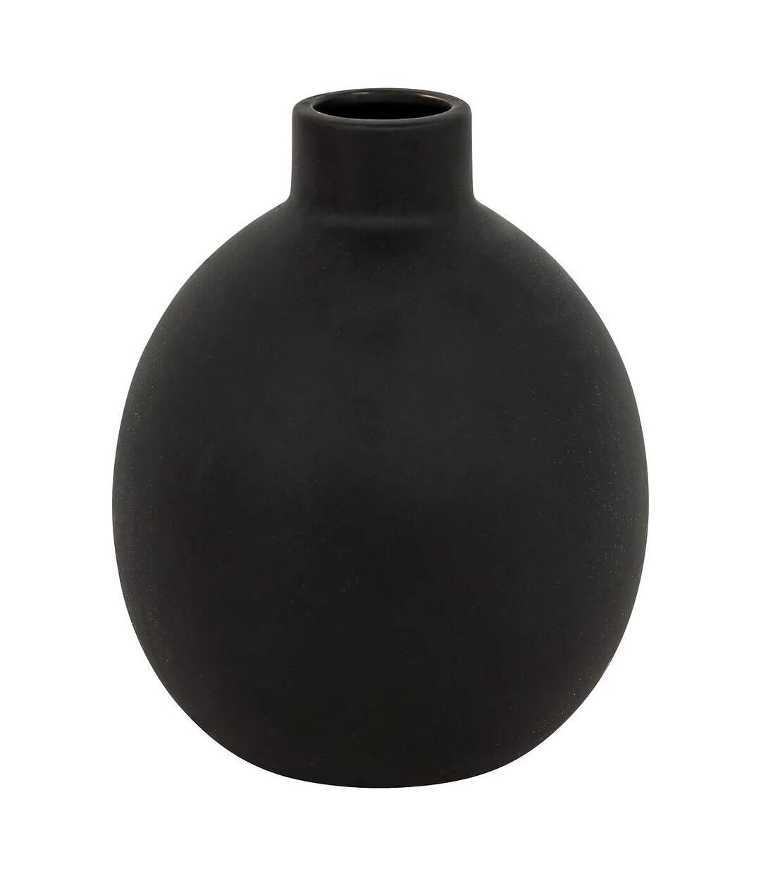 Vase en Dolomite Rily 18cm Noir-1