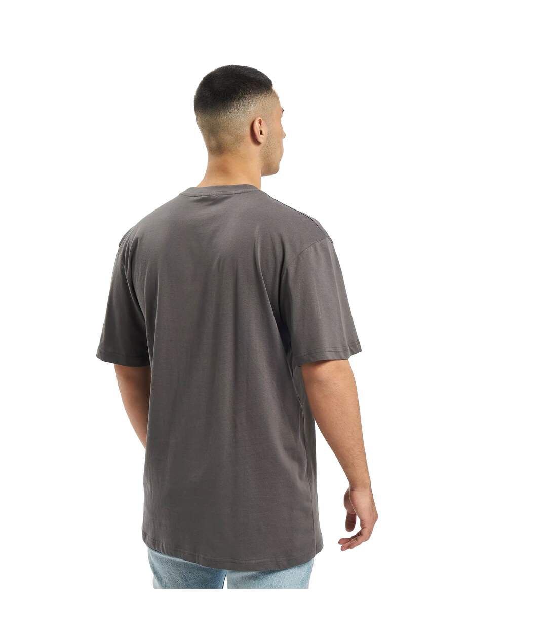 T-shirt Motif/style Uni Homme Gris Foncé Urban Classics-3