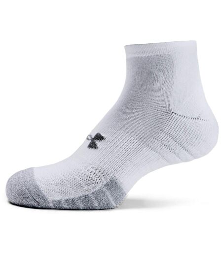 Under Armour Mens HeatGear Socks (White/Steel Grey) - UTRW7754