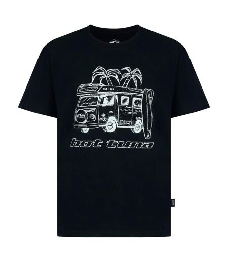 T-shirt Motif/style Camping-car Homme Noir Hot Tuna