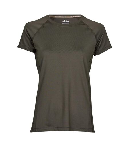 T-shirt De Sport Femme Vert Foncé Tee Jays