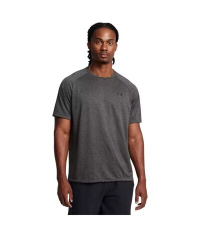 Mens Tech Short-sleeved T-shirt Castle Rock Grey Grey Under Armour