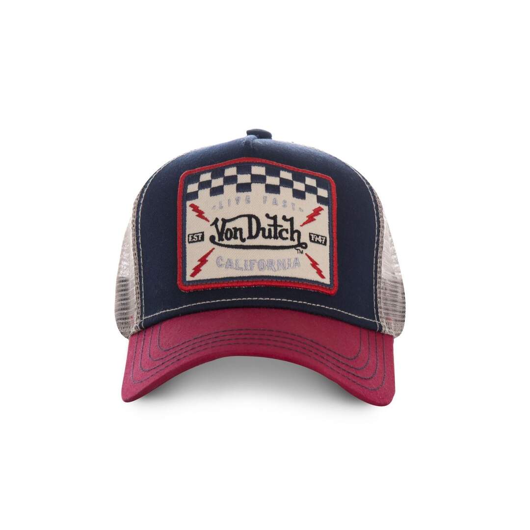 Casquette Trucker homme filet Square Bleu Marine Vondutch-2