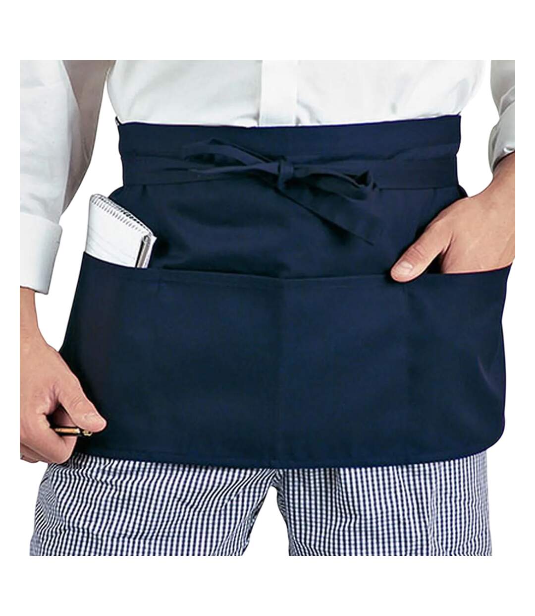 Tablier De Bar Taille Unique Bleu Marine Dennys-1
