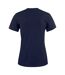 Womens/ladies Heavier Pro T-shirt Dark Navy Printer-2