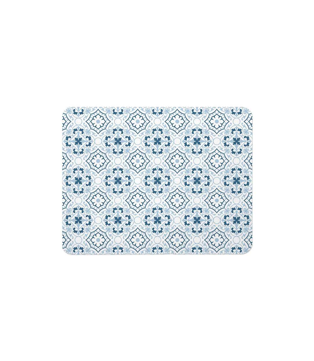 Tapis de Bain à Motifs Atlanta 35x45cm Bleu-1