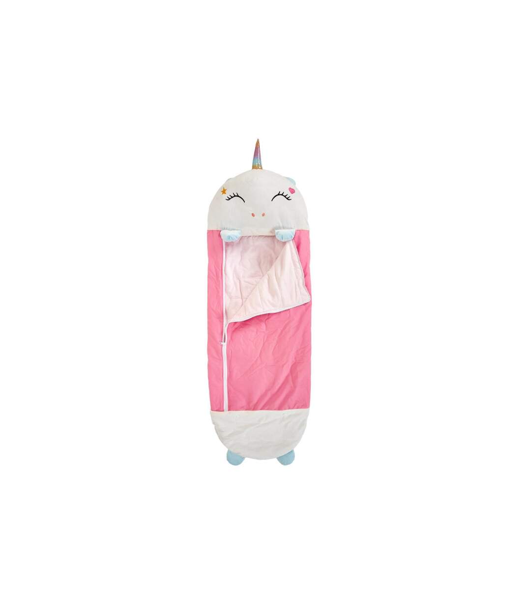 Sac de Couchage Convertible Licorne 50x130cm Blanc-3