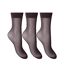 Chaussettes invisibles 3 paires femme orge noire Joanna Gray