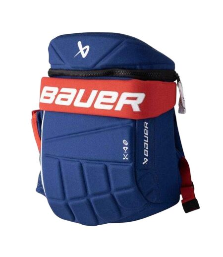 Childrens/kids Glove Hockey Backpack One Size Navy Blue Red Bauer