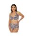 Womens/ladies Zebra Print High Waist Bikini Bottoms Pink Brown Gorgeous-4