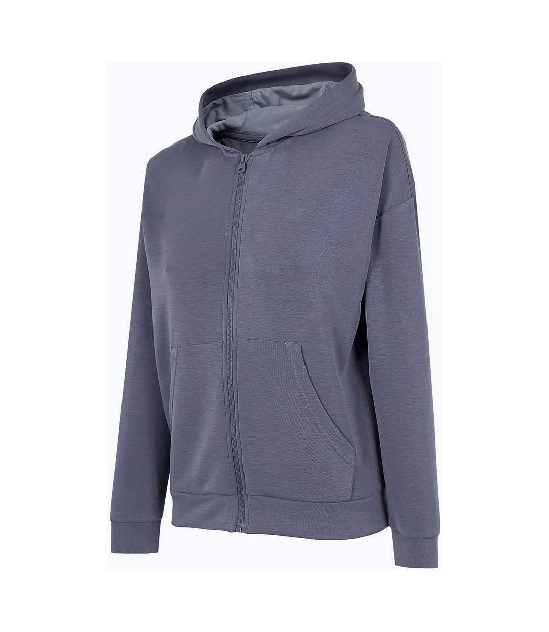 Sweat À Capuche H4z22 Bld041 Femme Gris 4F-2