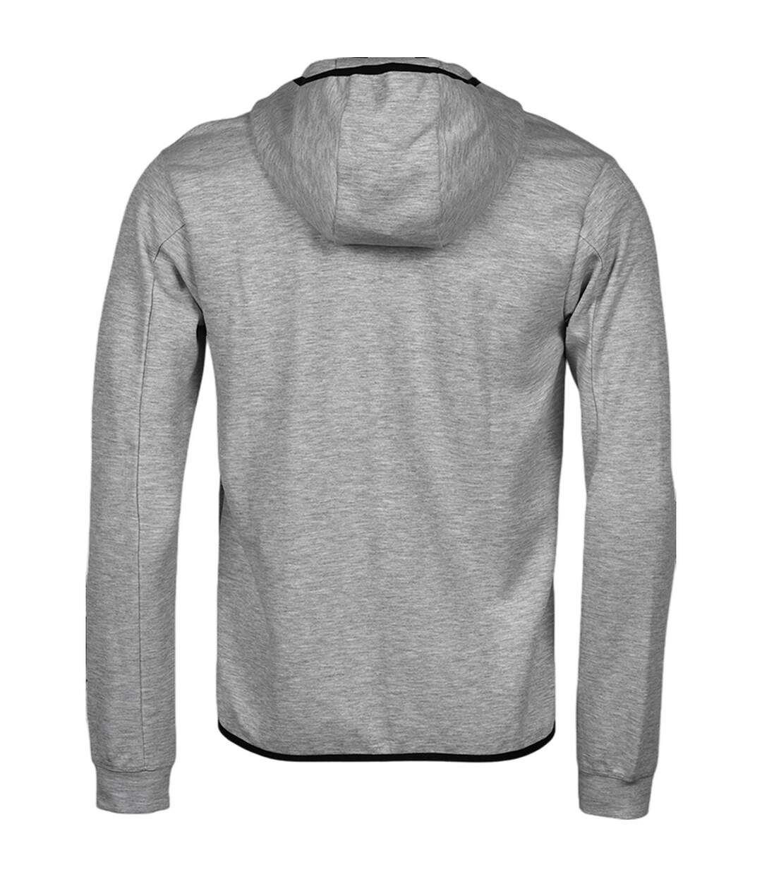 Sweat À Capuche Athletic Homme Gris Chiné Tee Jays-2
