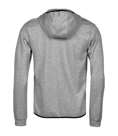 Sweat À Capuche Athletic Homme Gris Chiné Tee Jays