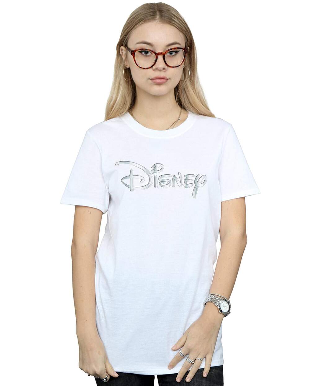 Disney - T-shirt GLACIAL LOGO - Femme (Blanc) - UTBI17813-2