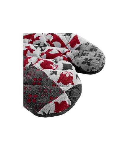 Gant de Cuisine Credence 30cm Gris & Rouge