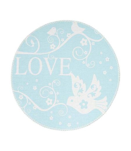 Tapis Rond Enfant Imprimé Bambini VII 160cm Menthe