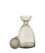 Vase Bouteille Bouchon en Verre Yoko 34cm Grège-2