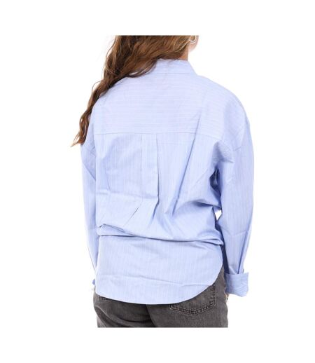 Chemise bleu à rayures femme vero moda diana