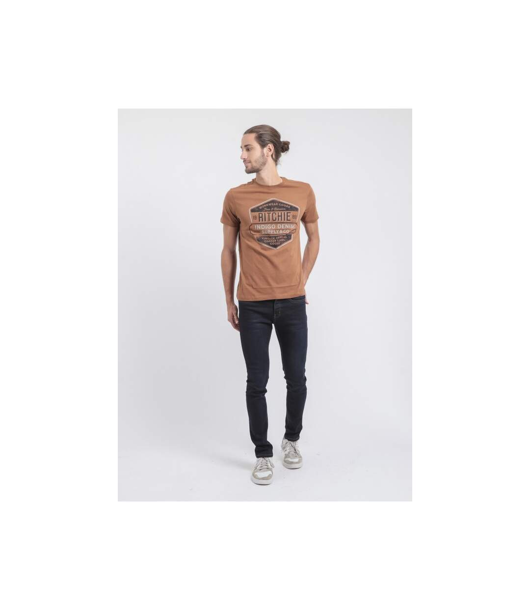 T-shirt col rond pur coton JAGNY-4