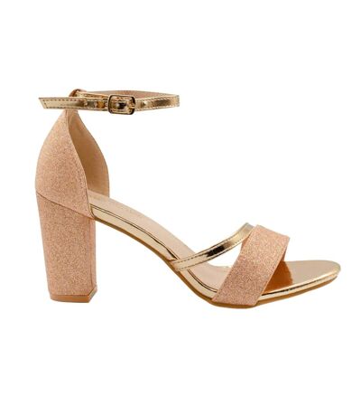 Sandales perla femme rose doré Where´s That From Where´s That From