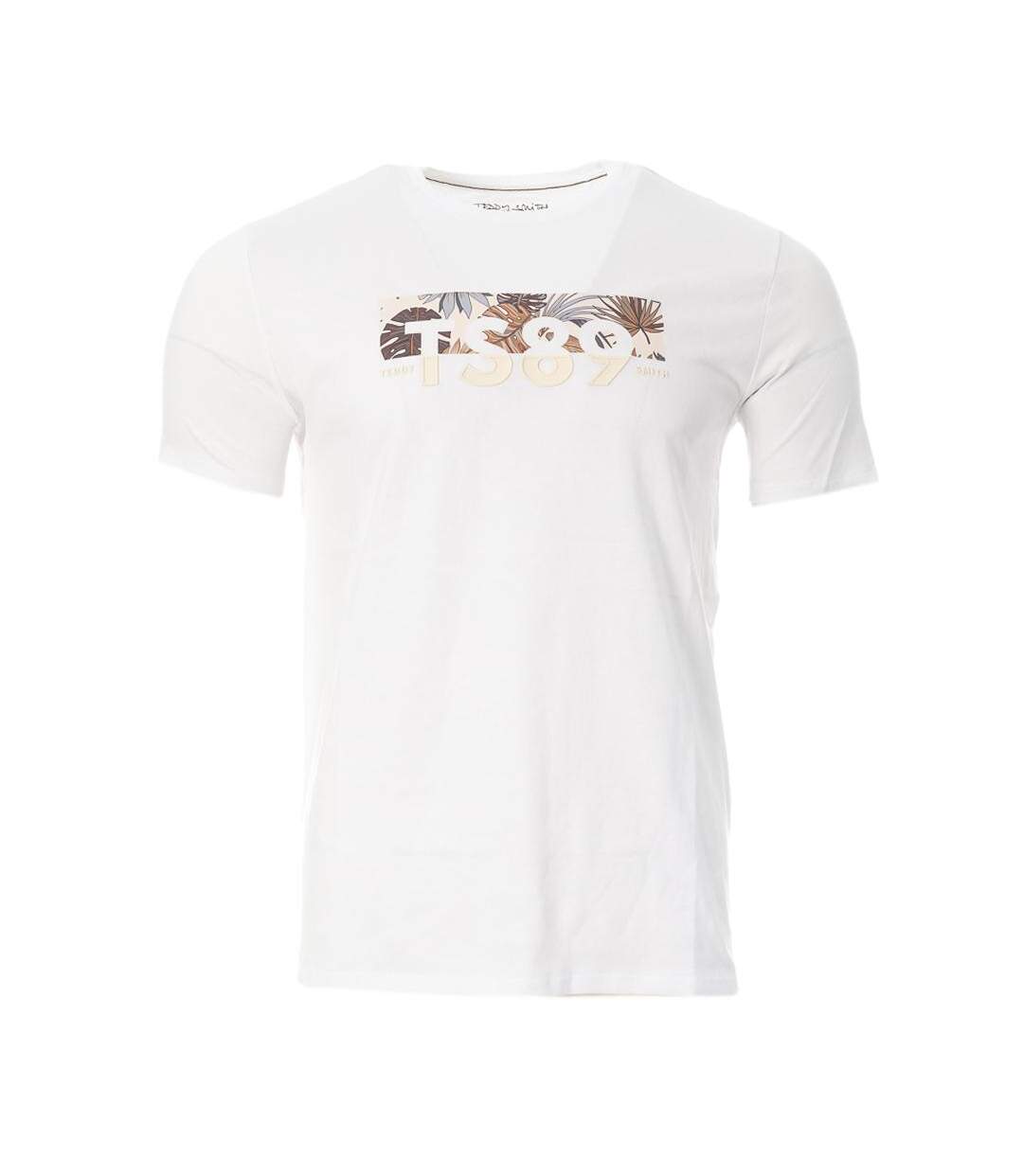 T-shirt blanc homme teddy smith ezio 2 - 3xl-1