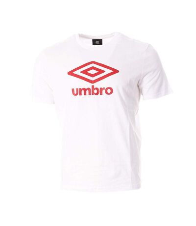 T-shirt blanc/rouge homme umbro net 729280 - l