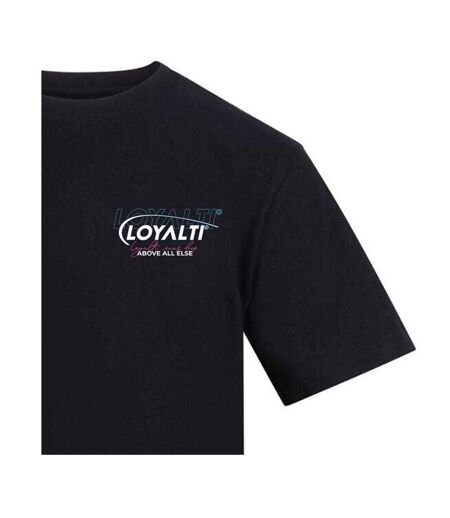 Unisex Adult Pocket Print T-shirt Navy Blue Loyalti