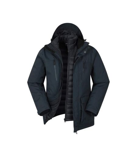 Doudoune Motif/style 3-en-1 Correspondent Homme Bleu Marine Mountain Warehouse
