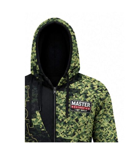Veste À Capuche Motif/style Camouflage Enfant Vert Noir Masters