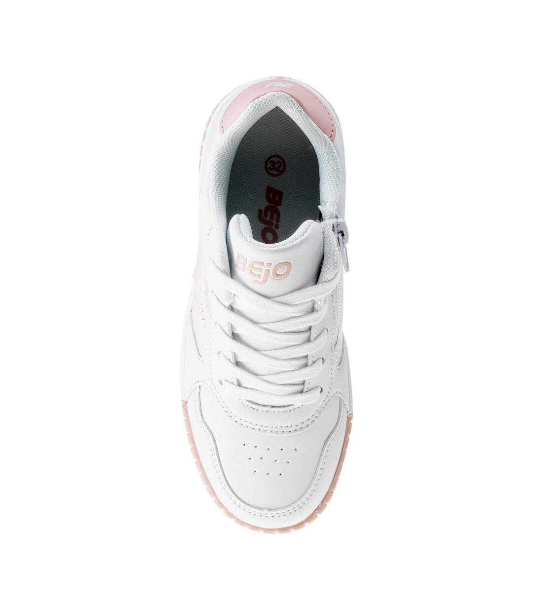 Bejo - Baskets BATES - Fille (Blanc / Rose / Jaune) - UTIG2280-4
