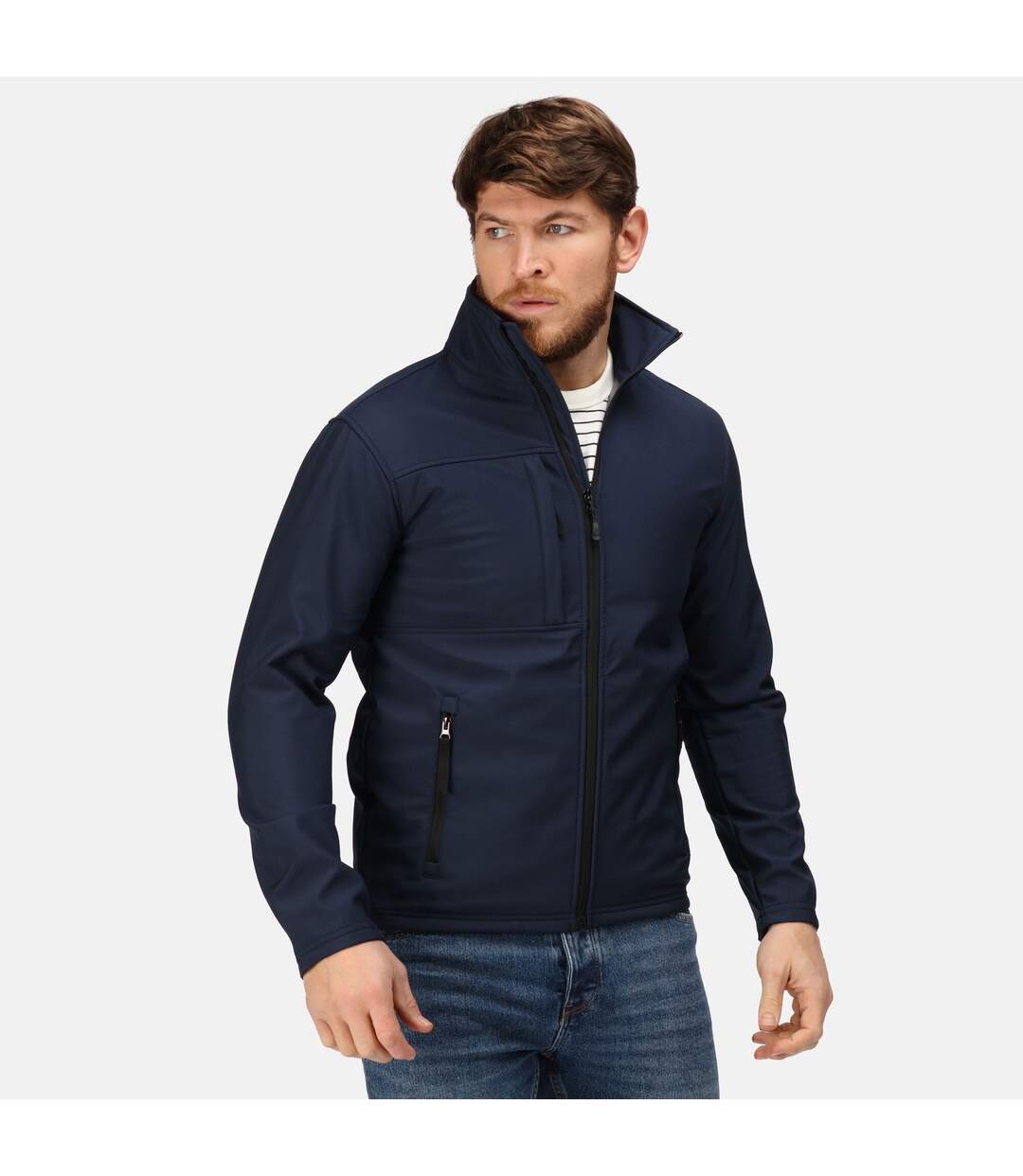 Regatta Professional Mens Octagon II Waterproof Softshell Jacket (Navy/Seal Grey) - UTRG2164-2