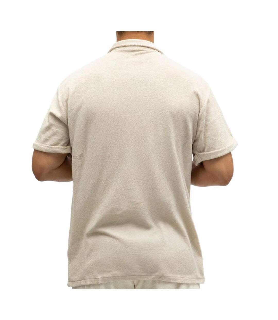 Chemise beige homme paname brothers charly-2