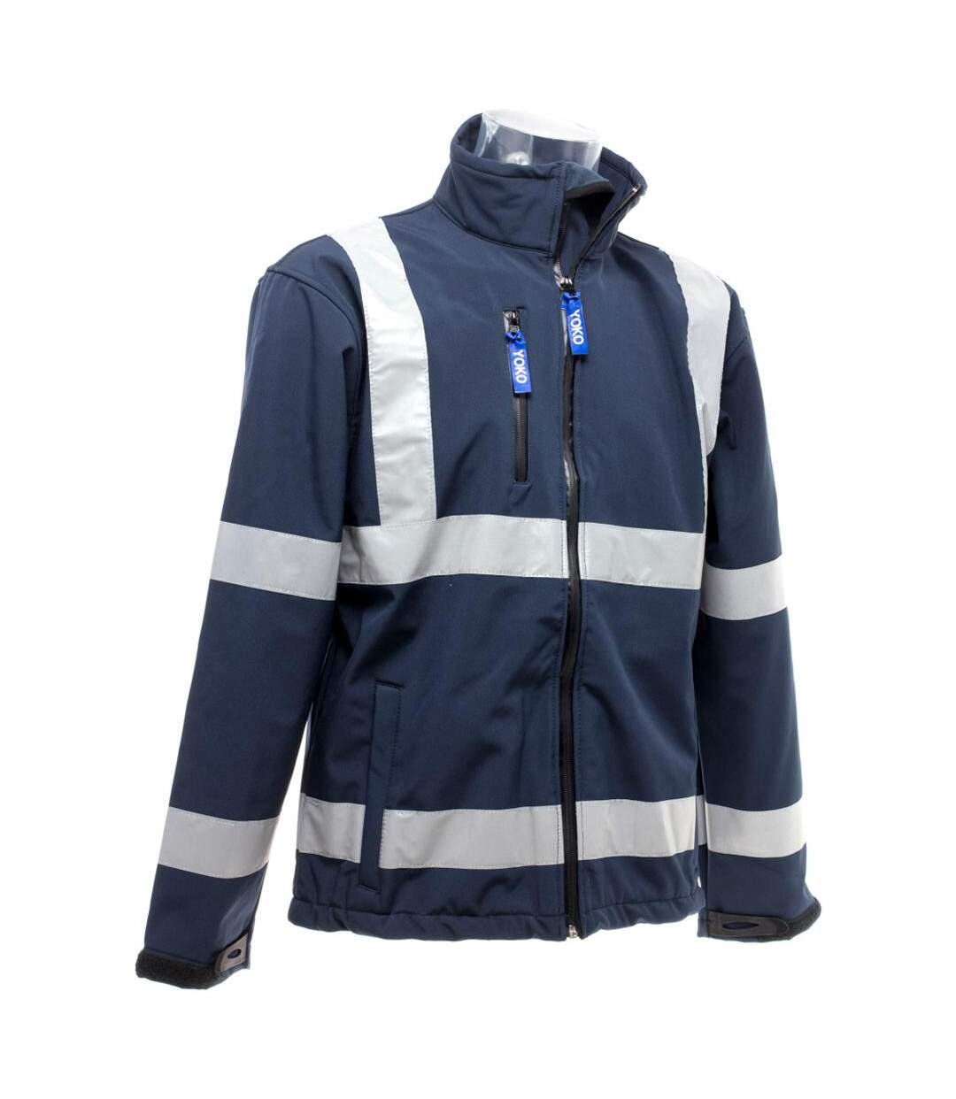 Veste haute visibilité homme bleu marine Yoko-3